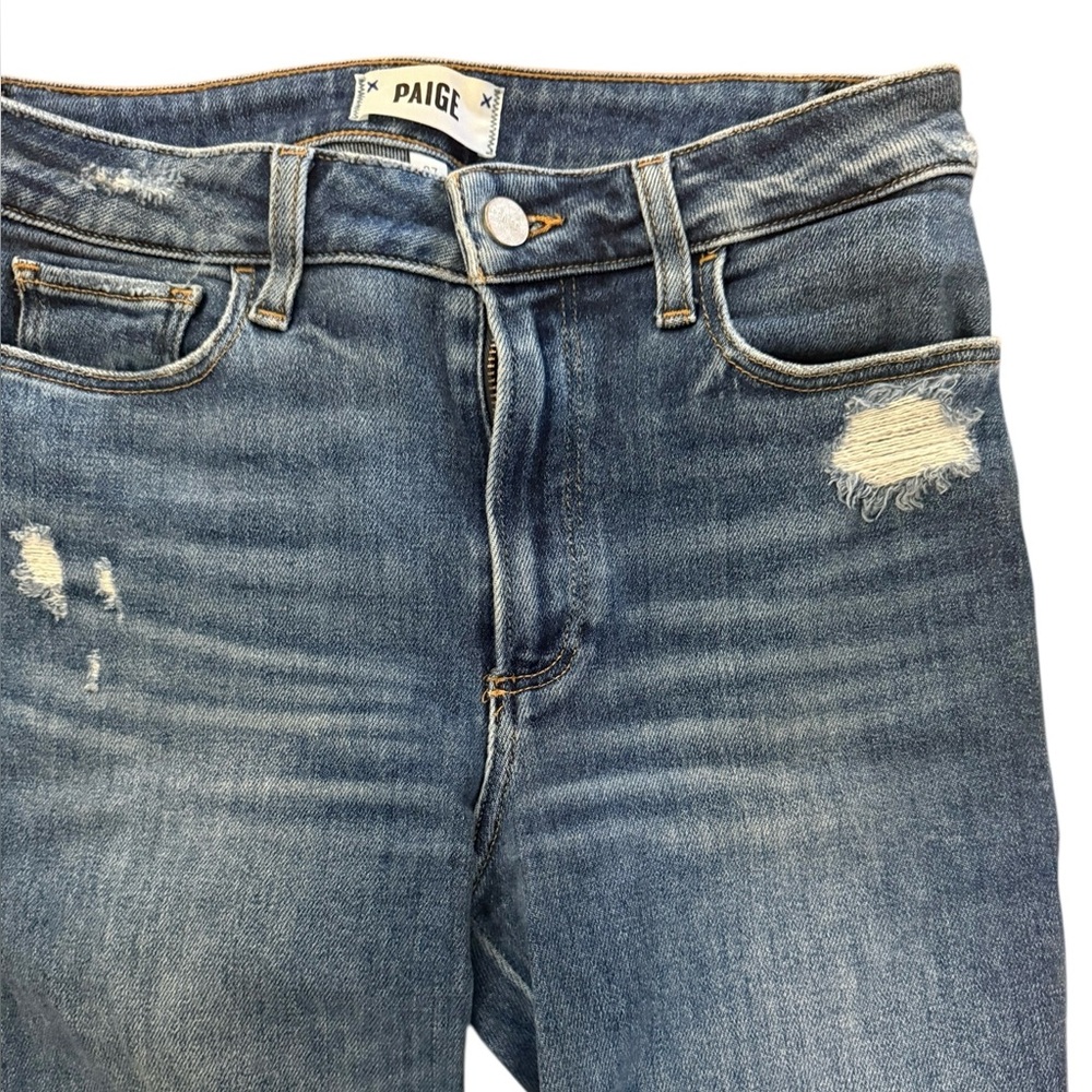 PAIGE Blue Distressed Women Jeans - Picture 3 of 3
